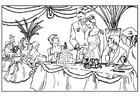 Disegni da colorare festa di matrimonio
