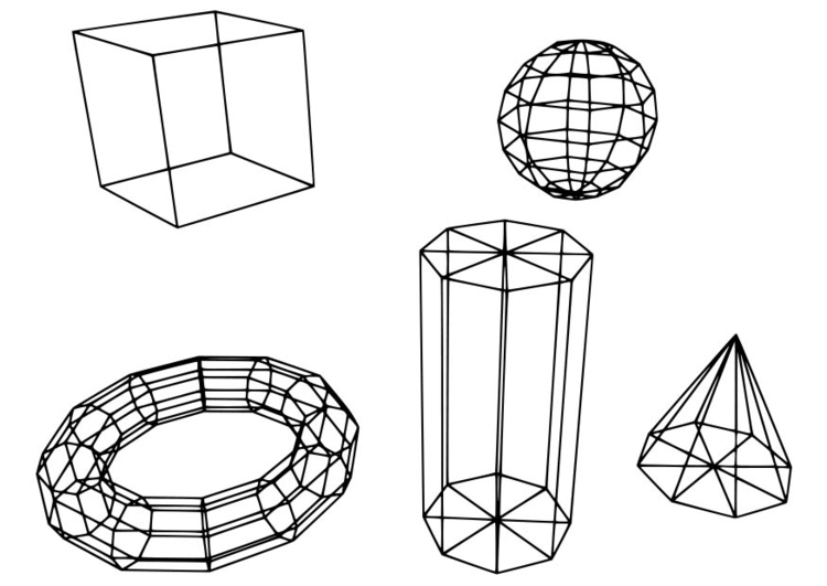 Disegno da colorare figure geometriche