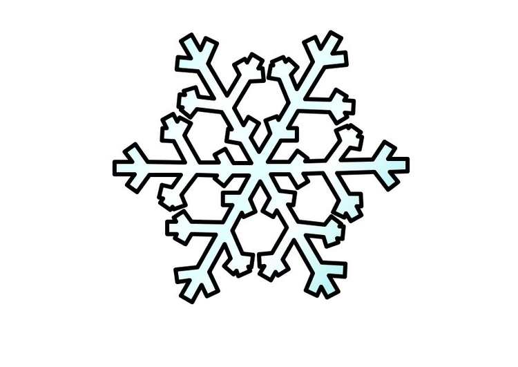 Disegni di fiocchi di neve da colorare | portalebambini.it