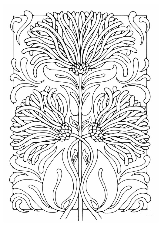 Disegno da colorare fiori