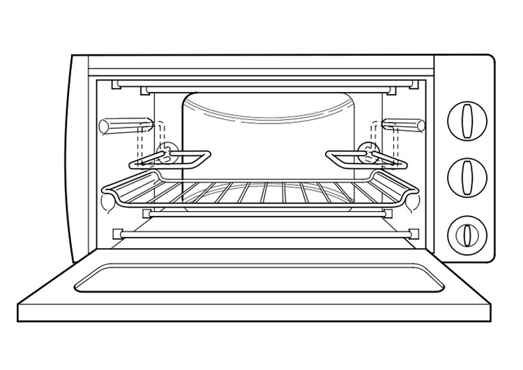 Disegno da colorare forno