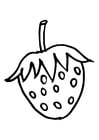 Disegno da colorare fragola