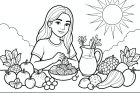 frutta e verdura in una giornata estiva