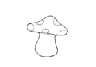 Disegno da colorare fungo