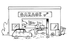 Disegni da colorare garage