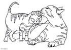 disegno-da-colorare gattini