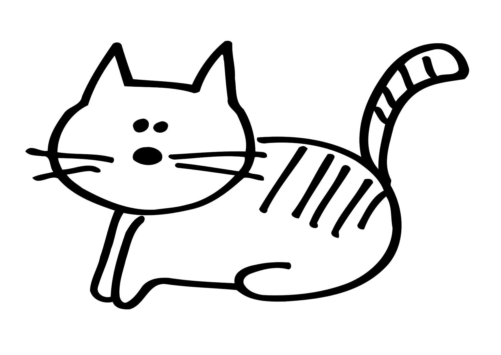 Top Disegno da colorare gatto Cat SY23