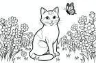 gatto in giardino