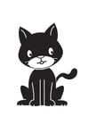 Disegni da colorare gatto nero