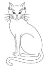 Disegno da colorare gatto