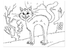 Disegni da colorare  gatto terribile