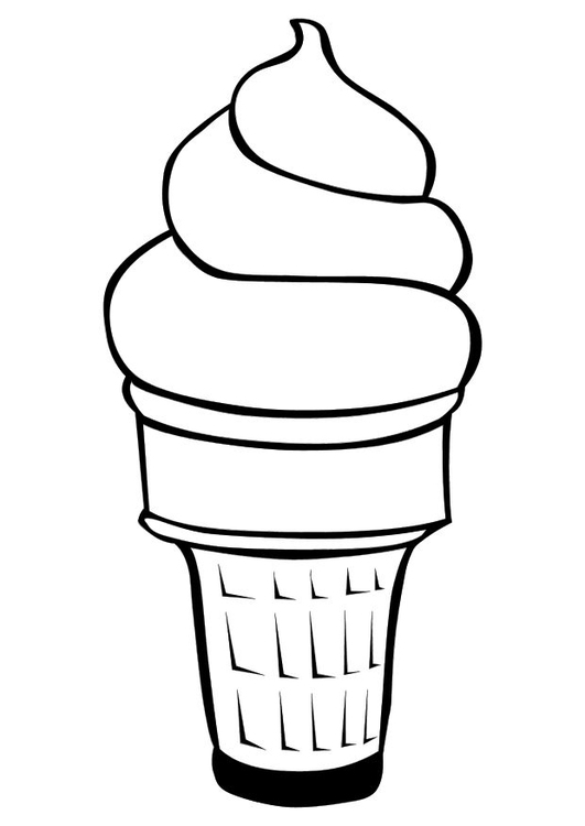 Disegno da colorare gelato