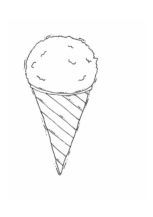 Disegno da colorare gelato