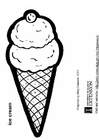 Disegni da colorare gelato