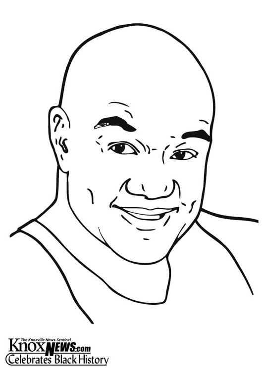 Disegno da colorare George Foreman