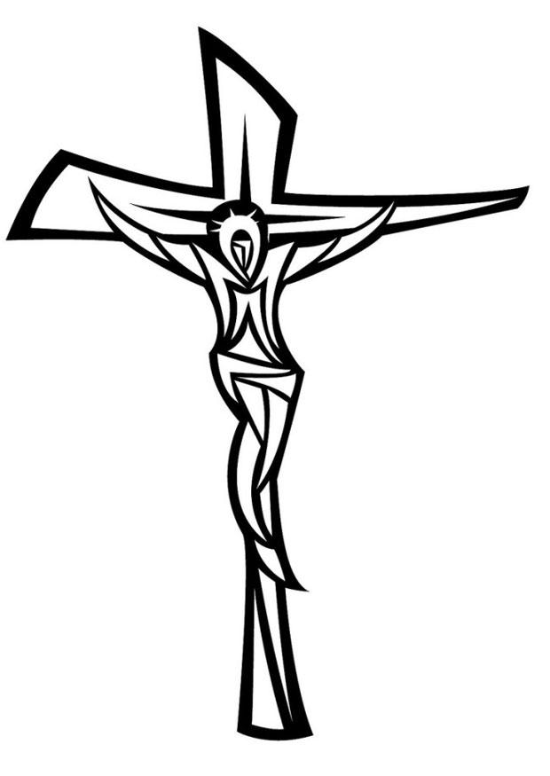 Disegno da colorare Gesù crocifisso - Disegni Da Colorare E Stampare