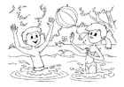 Disegni da colorare giochi d'acqua