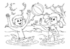 Disegni da colorare giochi d'acqua