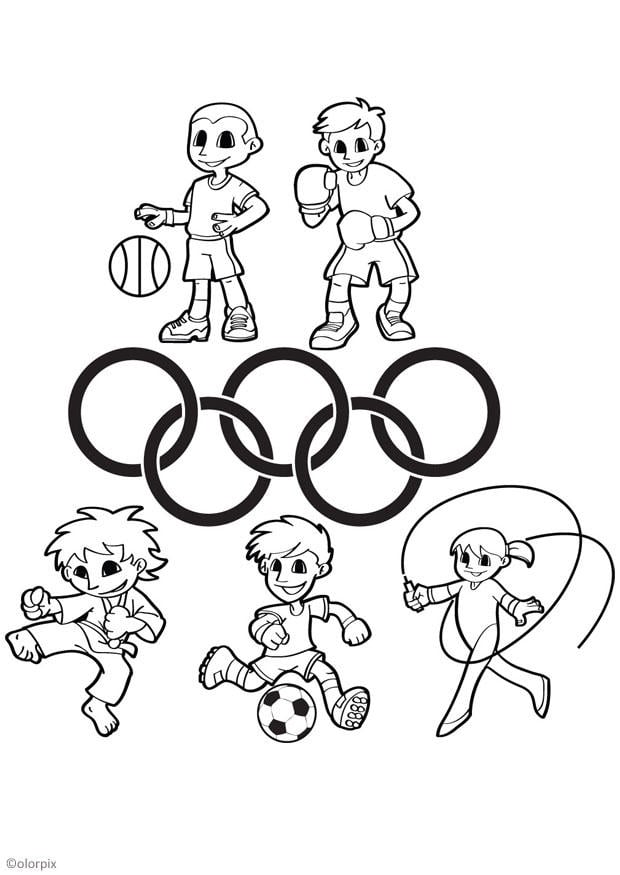 Disegno da colorare Giochi Olimpici