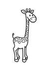 Disegno da colorare giraffa