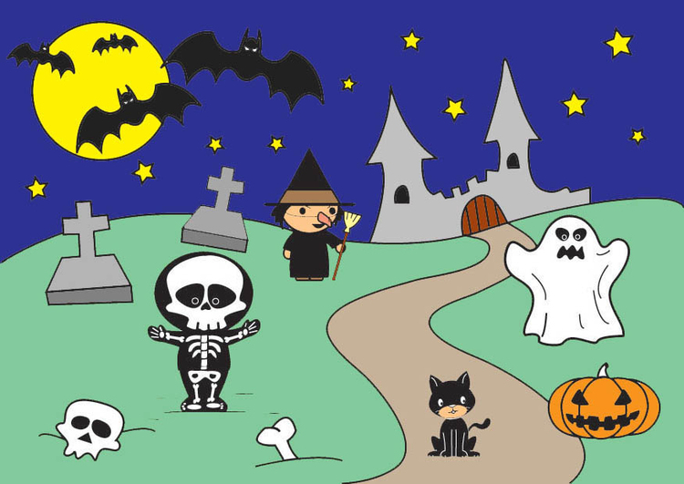 Disegno da colorare Halloween