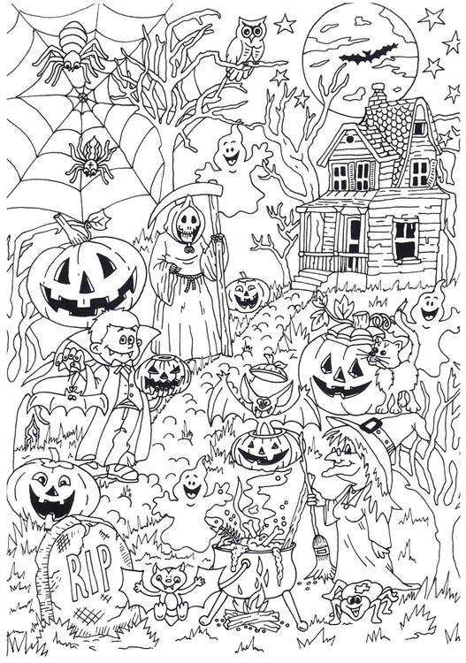 Disegno da colorare Halloween