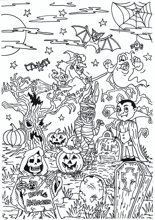 Disegno da colorare Halloween