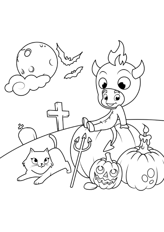 Disegno da colorare Halloween