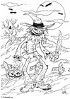 Disegno da colorare Halloween - fantasma