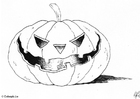 Disegno da colorare Halloween - zucca