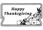 Disegni da colorare Happy Thanksgiving