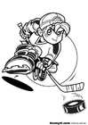 Disegni da colorare hockey