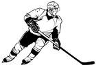 Disegno da colorare hockey su ghiaccio