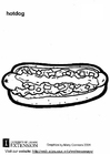 Disegni da colorare hotdog