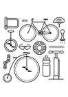 Disegni da colorare icone - bicicletta