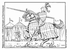 disegno-da-colorare il cavalliere Clifford combatte