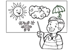 Disegni da colorare il meteo