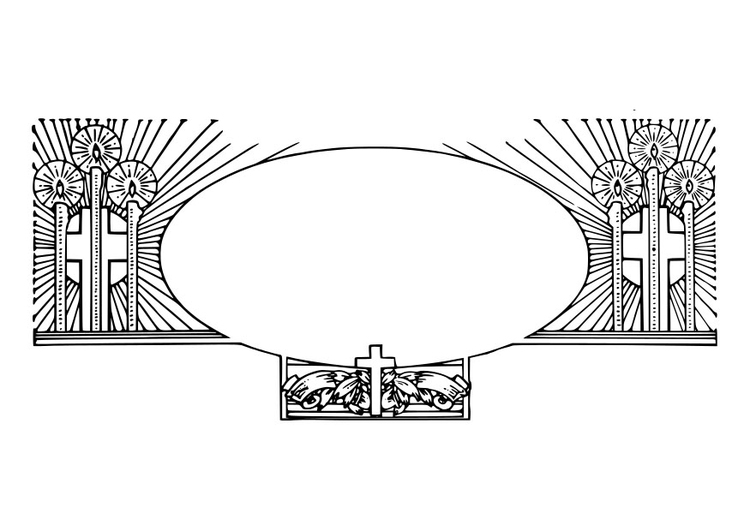 Disegno da colorare immagine religiosa