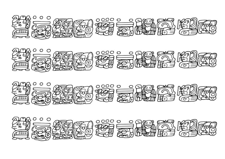 Disegno da colorare immagini Maya
