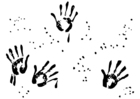 Disegni da colorare impronte di mani