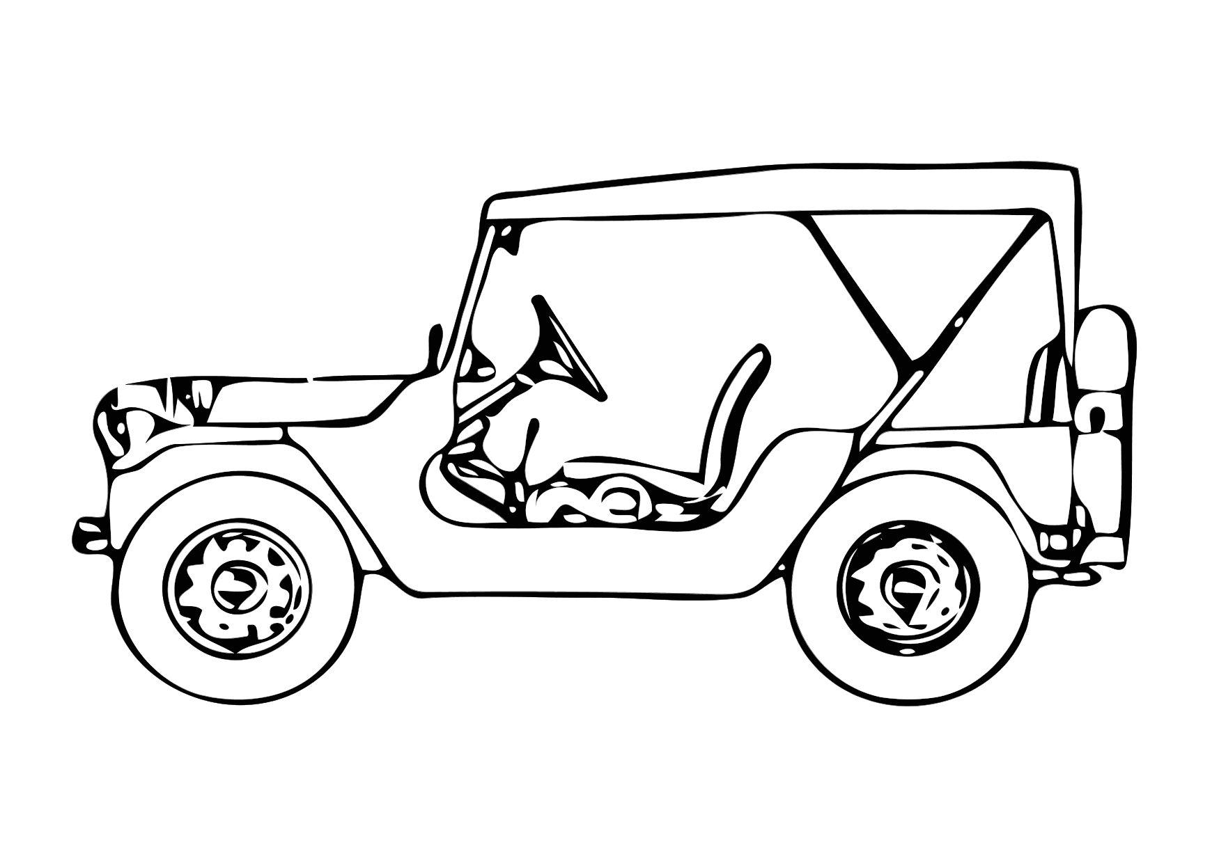 Disegno da colorare jeep Disegni Da Colorare E Stampare 