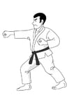 Disegni da colorare judo