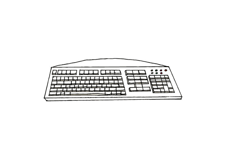 Disegno da colorare keyboard