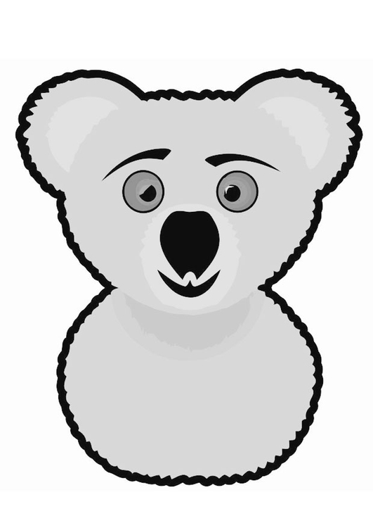 Disegno da colorare koala