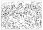 Disegni da colorare L'ultima cena