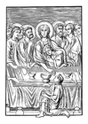 disegno-da-colorare l'ultima cena