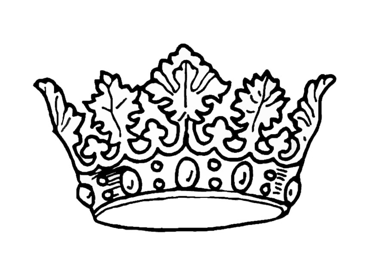 Disegno da colorare la Corona del Re