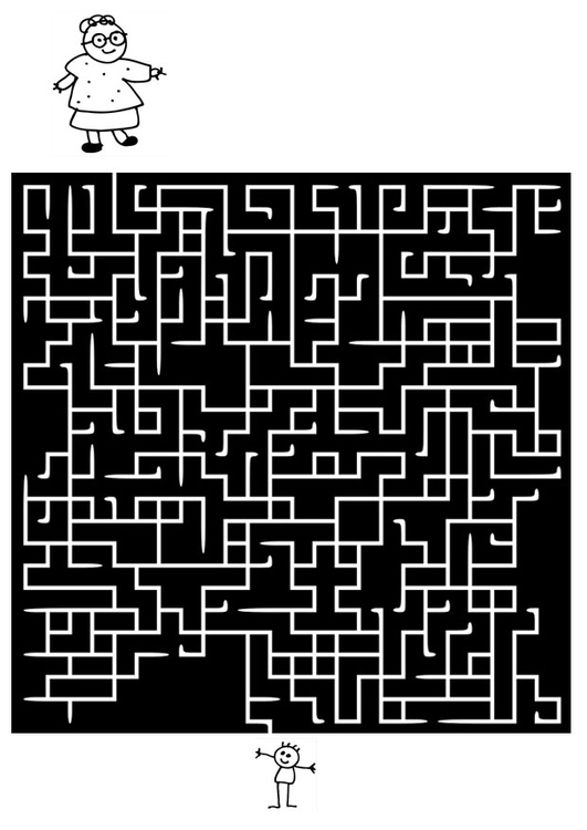 Disegno da colorare labirinto