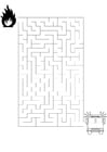 Disegni da colorare labirinto - pompiere