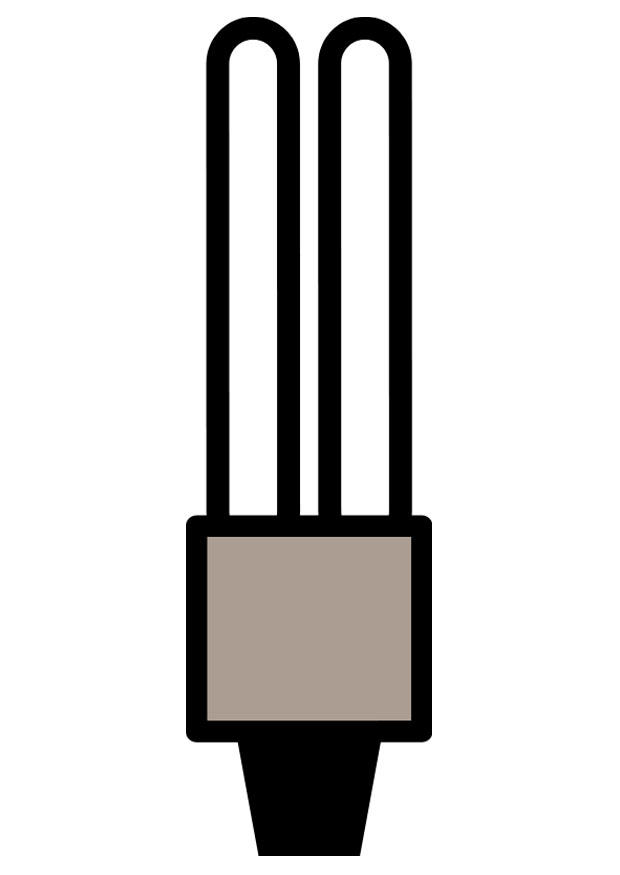Disegno da colorare lampadina a basso consumo
